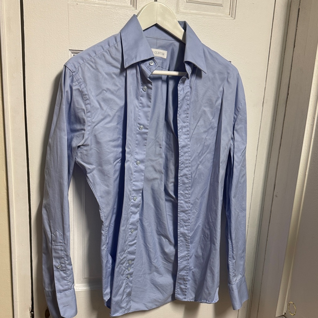 Elegant Light Blue Men's Dress Shirt